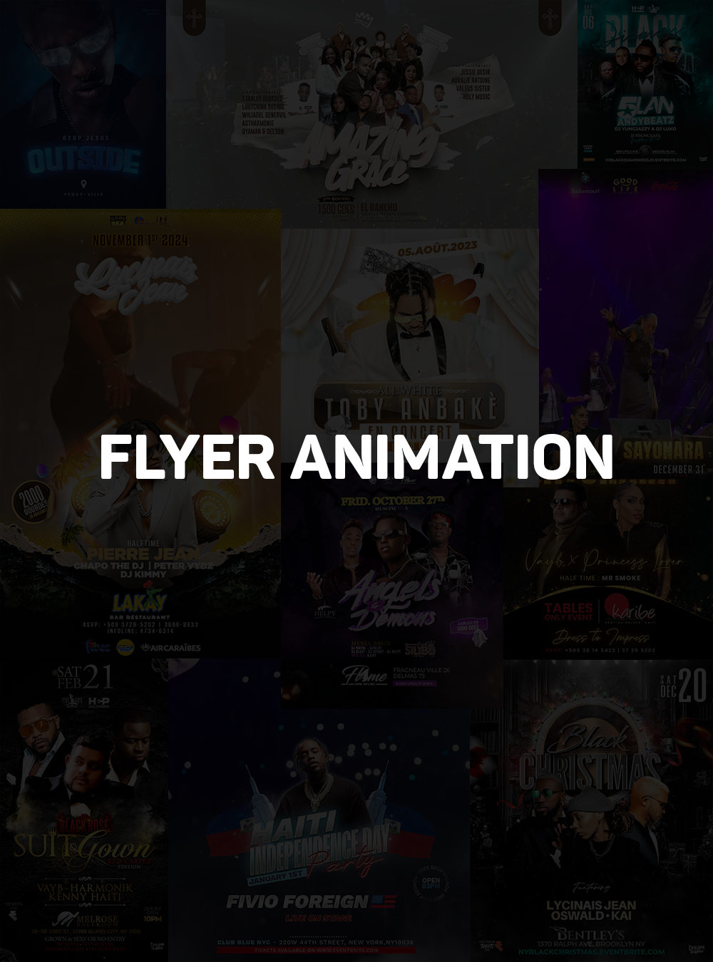 Event flyer animation